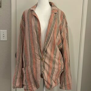 Free People striped Blazer